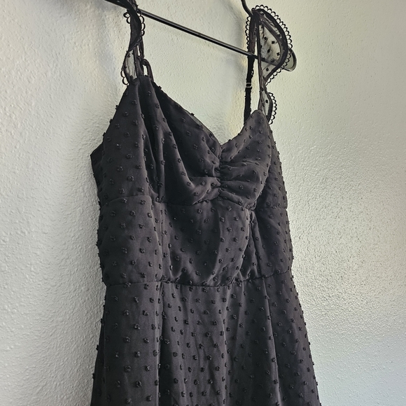 Ruched Sweetheart Dress in Black LUCY IN THE SKY - Picture 6 of 9